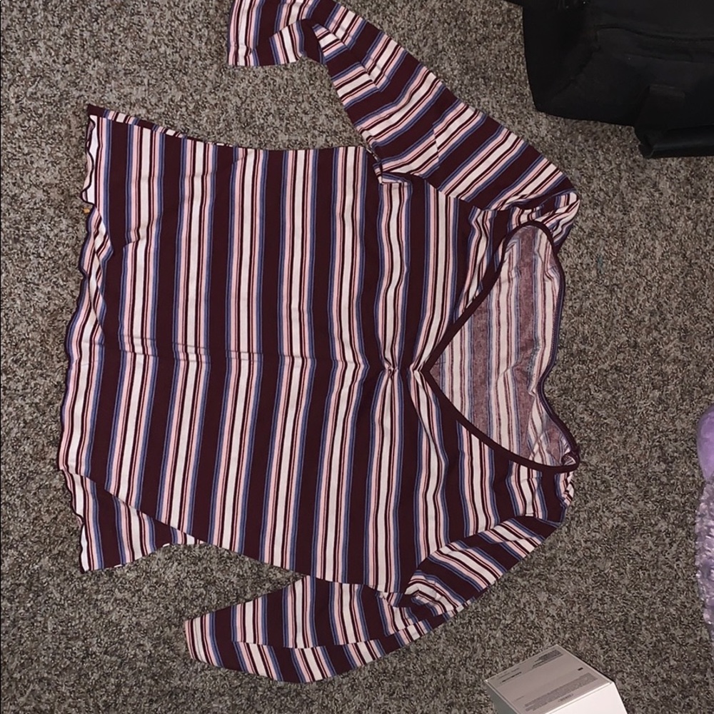 v cut Half sleeve blouse